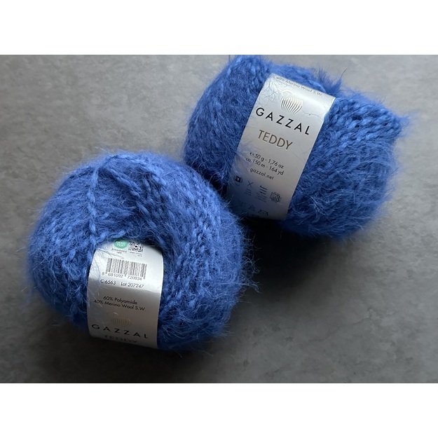 TEDDY Gazzal- 60% Polyamide, 40% Merino wool, 50gr/ 150m, Nr 6563