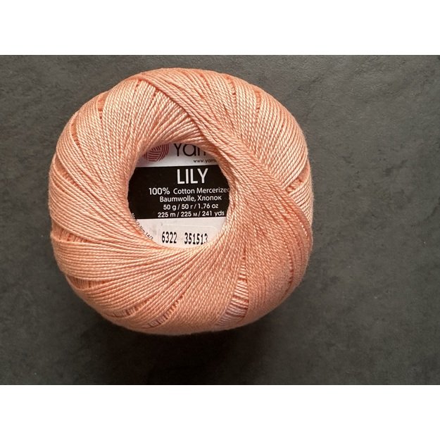 LILY- 100% Cotton Mercerized, 50gr/ 225m, Nr 6322