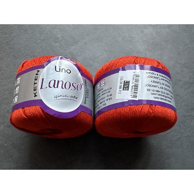 LINO Lanoso- 50% Keten/ linen, 50% viscose, 50gr/ 175m, Nr 906