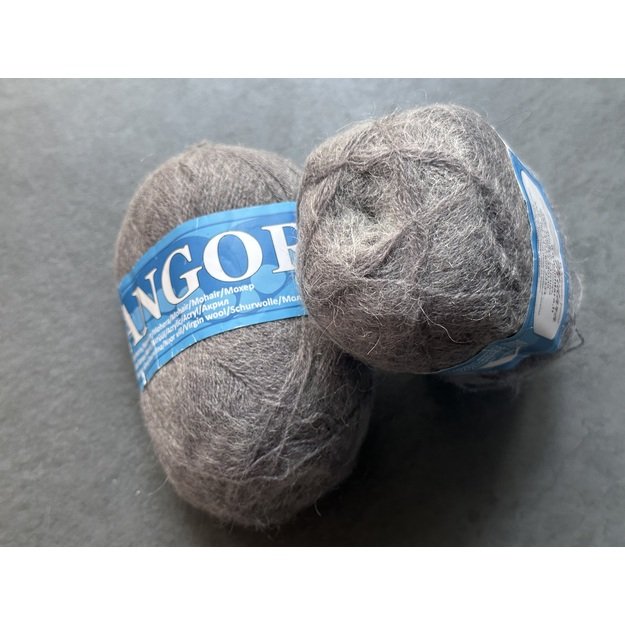 Angora2- 50% Mohair (moheris), 30% Acrylic ( akrilanas), 20% Virgin wool (jauna vilna), 100gr/ 750m, Nr 1001