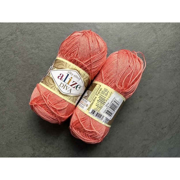 DIVA Alize- 100% microfiber acrylic, 100gr/ 350m, Nr 619