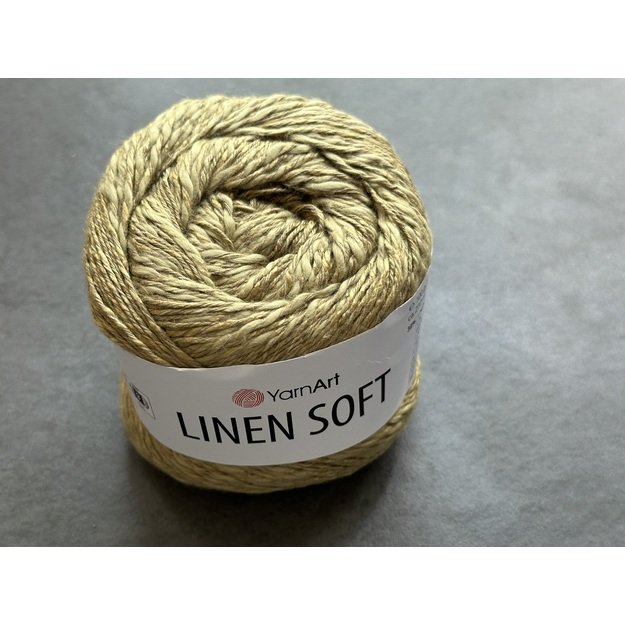 LINEN SOFT YarnArt- 30% Linen, 36% viscose, 34% cotton, 100gr/ 272m, Nr 7313