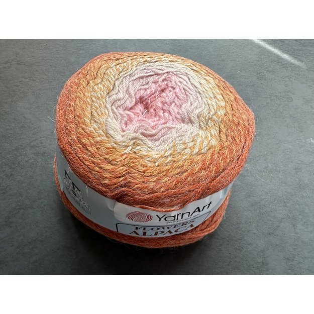 ALPACA FLOWERS Yarn Art- 20% Alpaca, 80% Acrylic, 250gr/ 940m, Nr 414