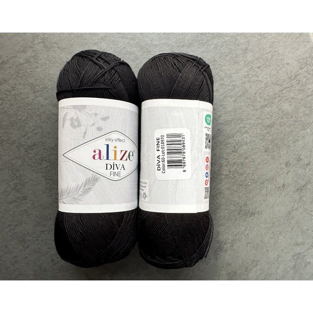 DIVA FINE- 100% Microfiber Akrilik, 100gr/ 600m, Nr 60