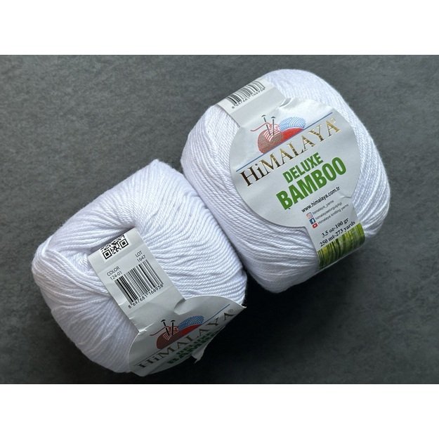 BAMBOO DELUXE Himalaya -60% bamboo, 40% cotton, 100gr/ 250m, Nr 124-01