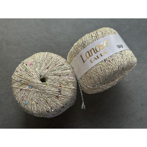 PARLA Lanoso - 75 % Glitter Yarn, 25% Payette Sim , 217 m / 25 Gr, Nr 1300