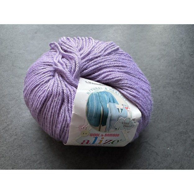 BABY WOOL Alize- 40% Wool, 40% Acrylic, 20% Bamboo, 50gr/ 175m, Nr 146