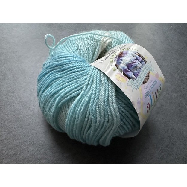 BABY WOOL Alize- 40% Wool, 40% Acrylic, 20% Bamboo, 50gr/ 175m, Nr 7543