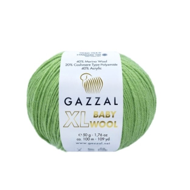 BABY WOOL XL Gazzal - 40% Acrylic,  20% Cashmere PA , 40% Lana Merino, 50 gr/ 100m, Nr 838