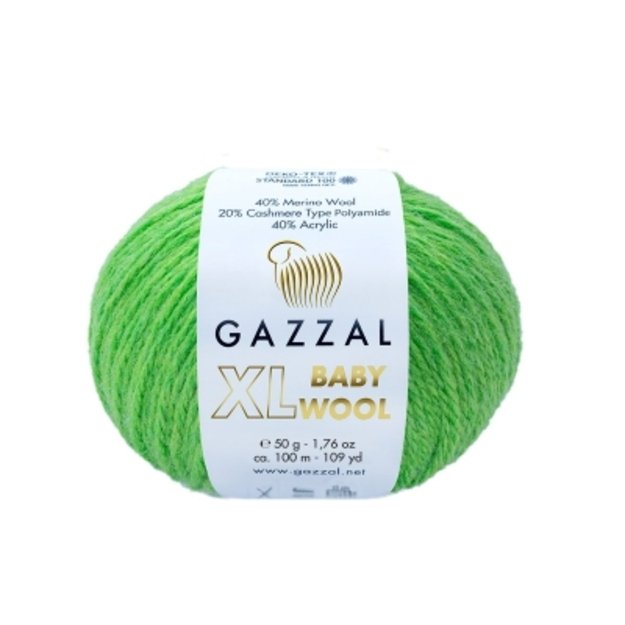 BABY WOOL XL Gazzal - 40% Acrylic,  20% Cashmere PA , 40% Lana Merino, 50 gr/ 100m, Nr 821