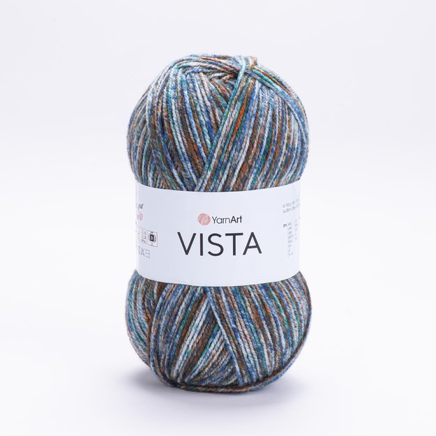 VISTA YarnArt - 25% wool,  75% acrylic, 100gr/ 280m Nr 9206