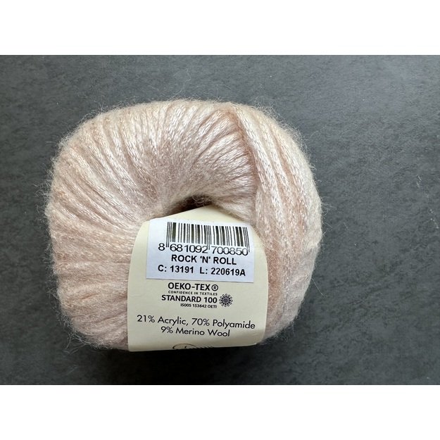 ROCK N ROLL- 9% merino wool, 21% acryli, 70% polyamide, 50gr/ 115m, Nr 13191