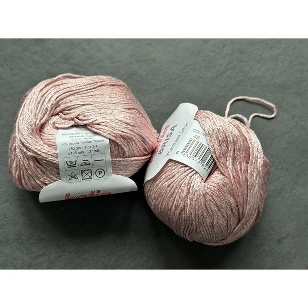 BRISA- 60% mercerized Cotton, 40% viscose, 50gr/ 125m, Nr 48