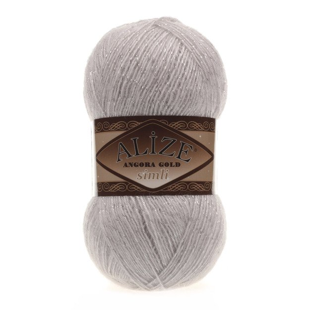 Angora Gold SIMLI Alize- 75% Acrylic, 20% Wool, 5% Metallic, 100 gr/ 500m. Nr 168