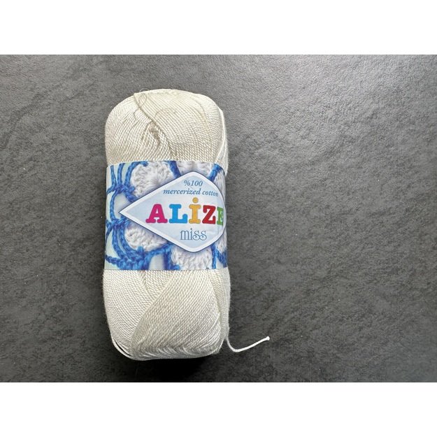 MISS Alize- 100%- Mercerized Cotton, 50 gr/ 280m, Nr 62 1