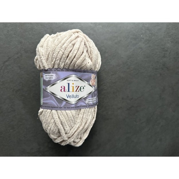 VELLUTO- 100% Micropolyester (mikro poliesteris), 100gr/  68m, Nr 599