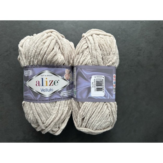 VELLUTO- 100% Micropolyester (mikro poliesteris), 100gr/  68m, Nr 599 1