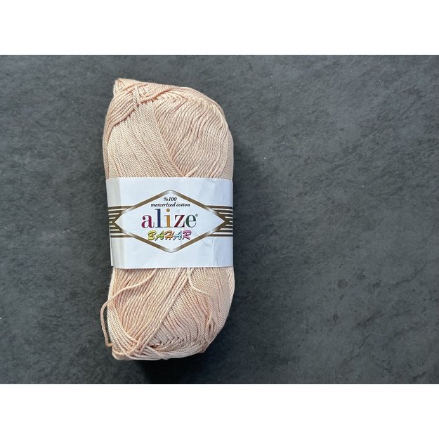 BAHAR Alize- 100% Cotton Mercerized (merserizuota medvilnė), 100gr/ 260m, Nr 160 1