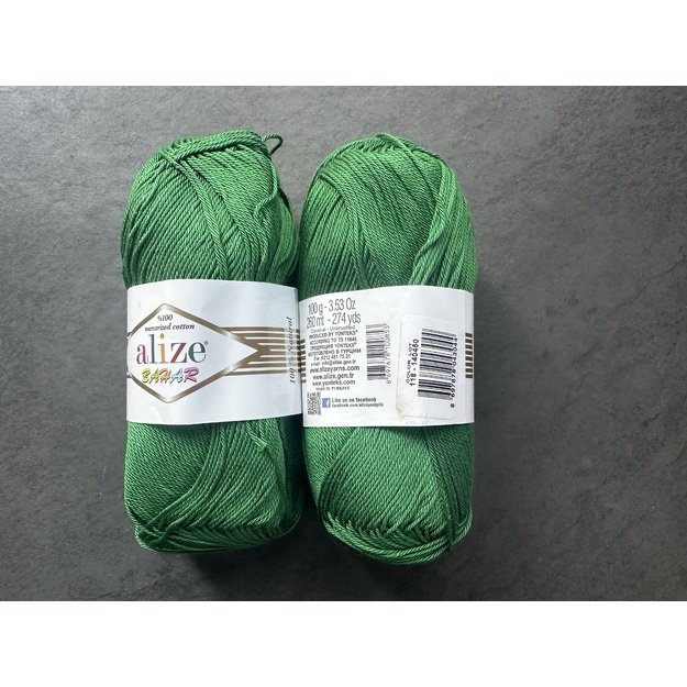 BAHAR Alize- 100% Cotton Mercerized (merserizuota medvilnė), 100gr/ 260m, Nr 118 2