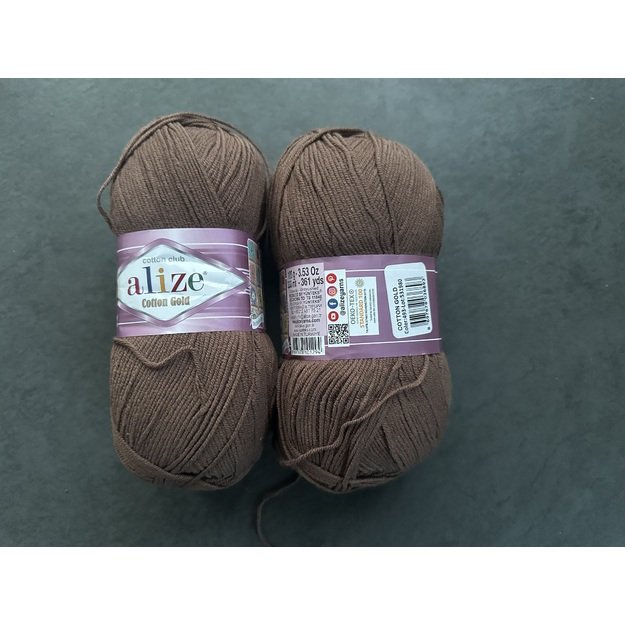 COTTON GOLD Alize- 55% Cotton, 45% Acrylic, 100gr/ 330m, Nr 493 3