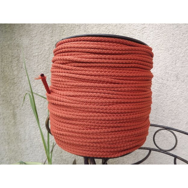 Cord, knitted, polyester, with filling, 5.5-6.0 mm - No. 117