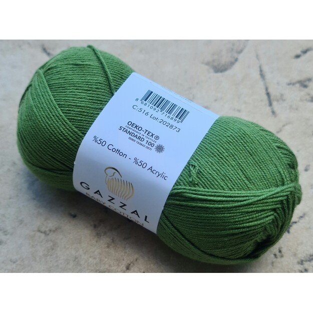 BABY COTTON 205 Gazzal- 50% cotton, 50% acrylic, 50 gr/ 205m, Nr 516