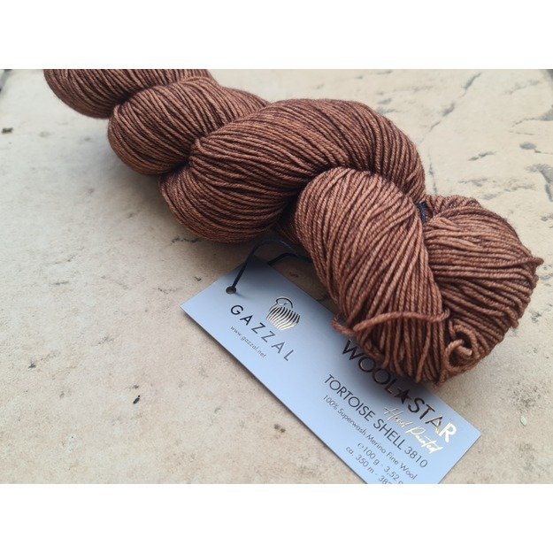 WOOL STAR Gazzal- 100% Superwash Merino Fine Wool, 100 gr/ 350m, Nr 3810