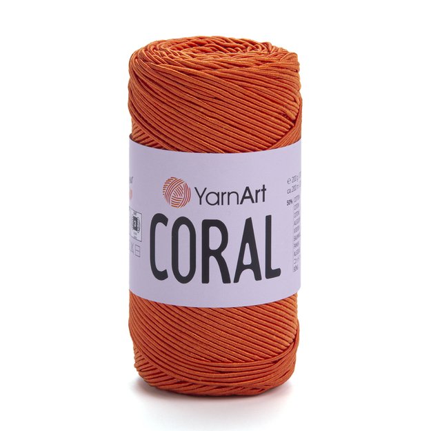 CORAL YarnArt- 50% cotton, 50% polyester, 200gr/ 200m, Nr 1908