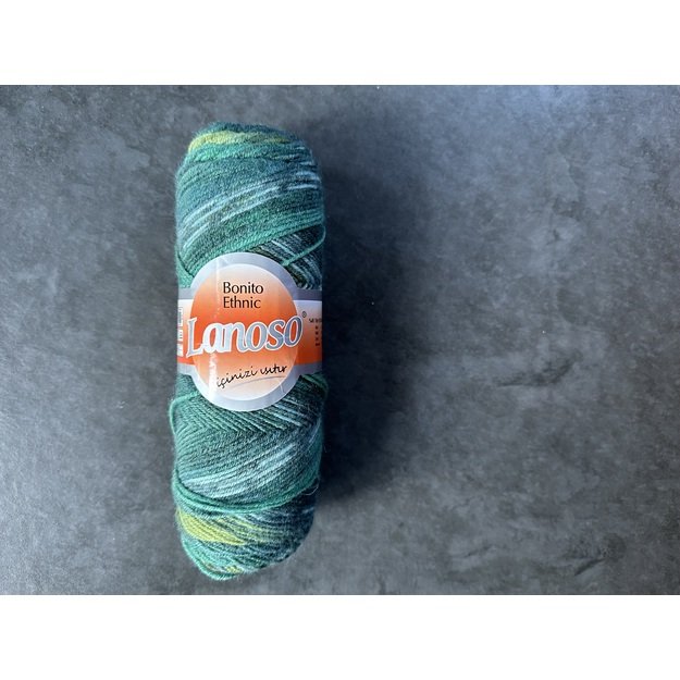 BONITO ETHNIC lanoso- 49% wool, 51% acrylic, 100gr/ 300m, Nr 1213