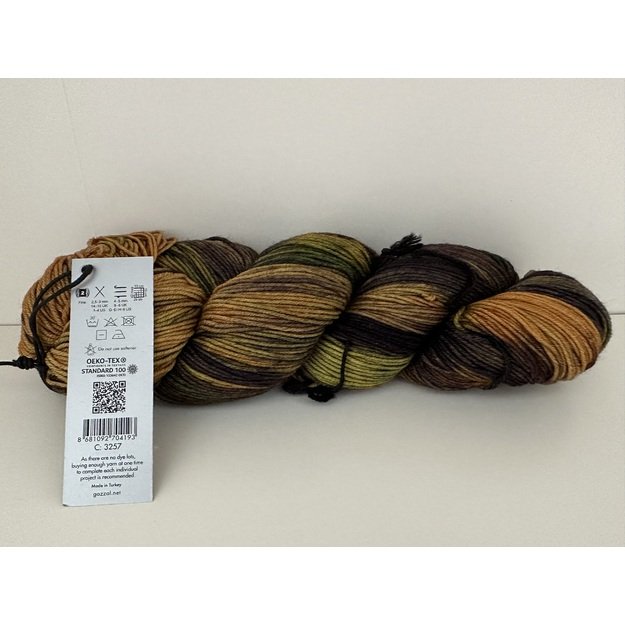 HAPPY FEET Gazzal- 75% Superwash Merino Wool, 25% Polyamide, 100gr/ 330m, Nr 3257