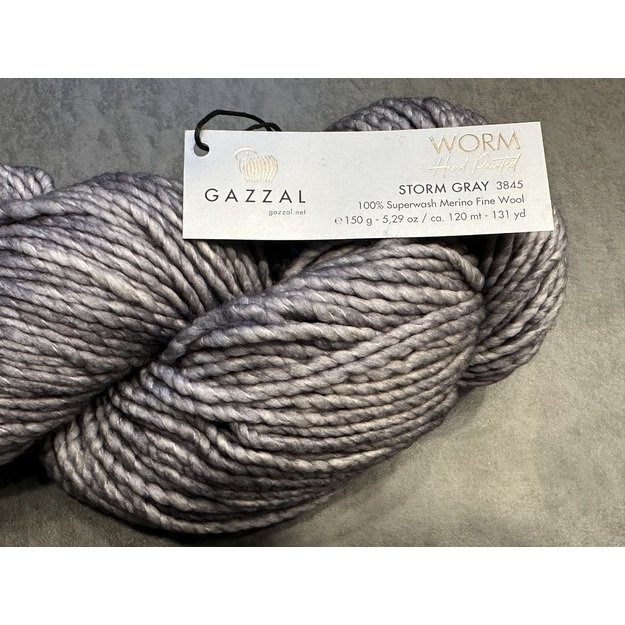 WORM Gazzal- 100% Superwash Merino Fine Wool, 150gr/ 120m, Nr 3845