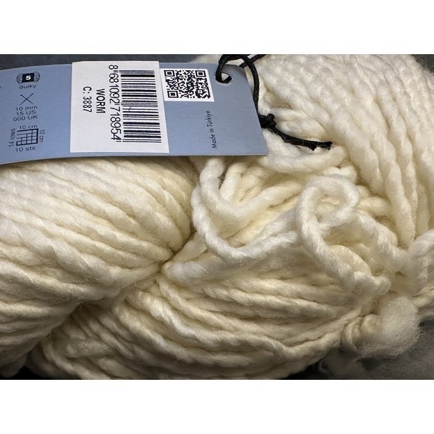 WORM Gazzal- 100% Superwash Merino Fine Wool, 150gr/ 120m, Nr 3887