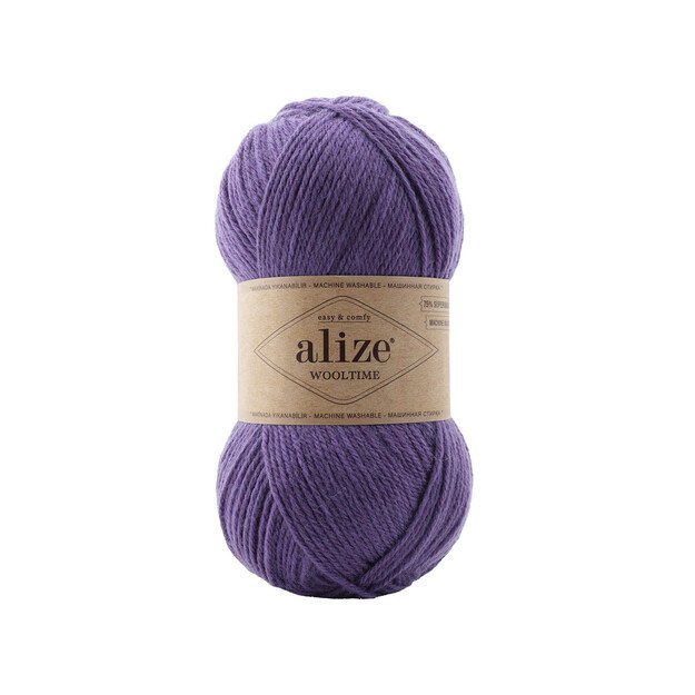 WOOLTIME Alize- 75% Superwash wool, 25% Polyamide, 100gr 200m, Nr 235