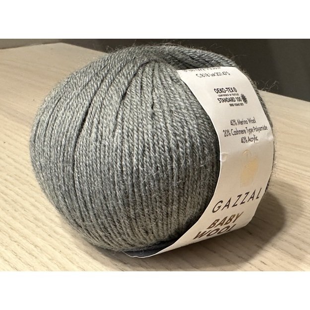 BABY WOOL Gazzal- 40% acrylic, 20% cashmere PA, 40% lana merino, 50gr/ 175m, Nr 818