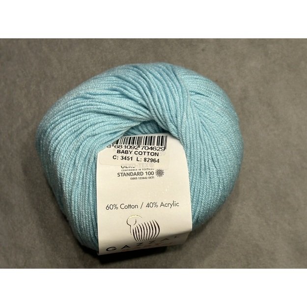 BABY COTTON Gazzal- 60% cotton, 40% acrylic, 50gr/ 165m, Nr 3451