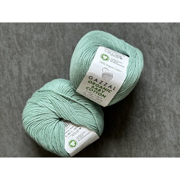 ORGANIC BABY COTTON Gazzal- 100% organic cotton, 50gr/ 115m, Nr 422