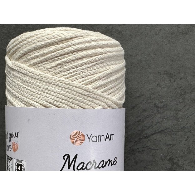 MACRAME COTTON YarnArt- 80% cotton, 20% polyester, 250gr/ 225m, Nr 752