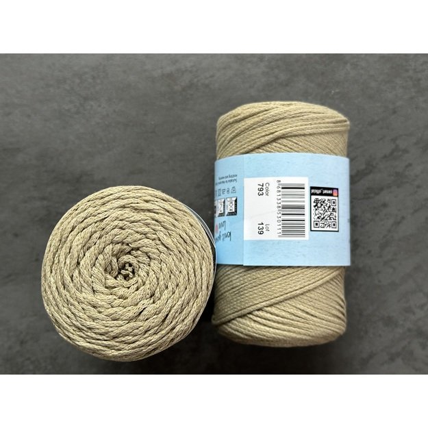 MACRAME COTTON YarnArt- 80% cotton, 20% polyester, 250gr/ 225m, Nr 793
