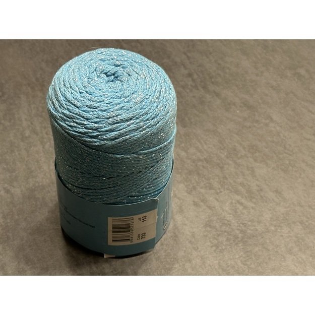 MACRAME COTTON LUREX Yarn Art- 75% cotton, 13% polyester, 12% metalic polyester, 250gr/ 205m. Nr 733