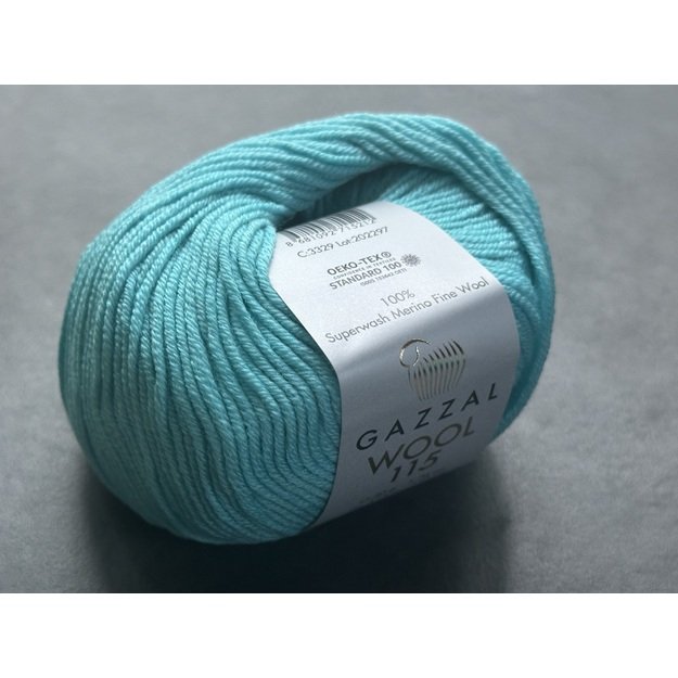 WOOL 115 Gazzal- 100% superwash merino fine wool, 50gr/ 115m, Nr. 3329