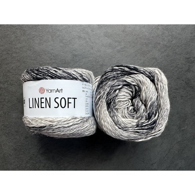 LINEN SOFT YarnArt- 30% Linen, 36% viscose, 34% cotton, 100gr/ 272m, Nr 7406