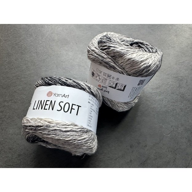 LINEN SOFT YarnArt- 30% Linen, 36% viscose, 34% cotton, 100gr/ 272m, Nr 7406