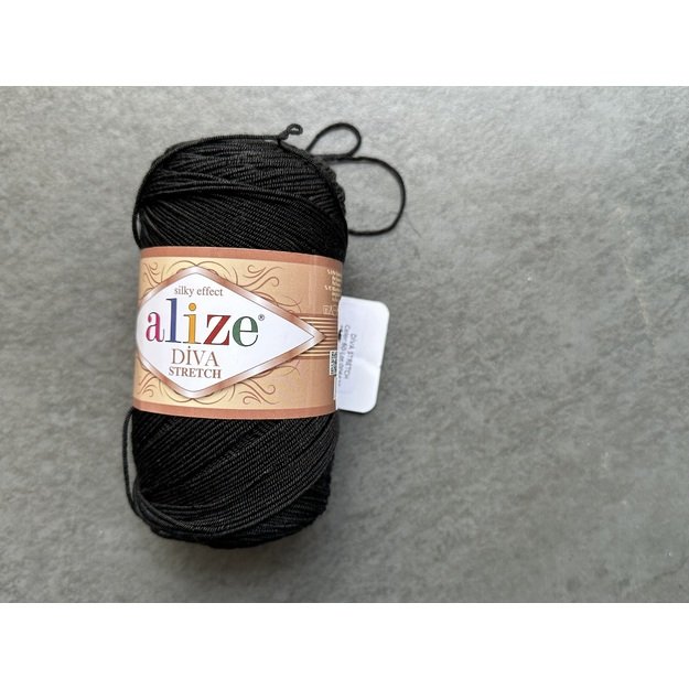 DIVA STRETCH Alize- 92% Microfiber Acrylic , 8% Pbt Elastic 100 gr/ 400m. Nr 60