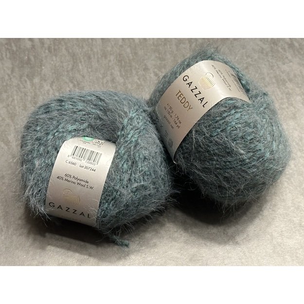 TEDDY Gazzal- 60% Polyamide, 40% Merino wool, 50gr/ 150m, Nr 6560