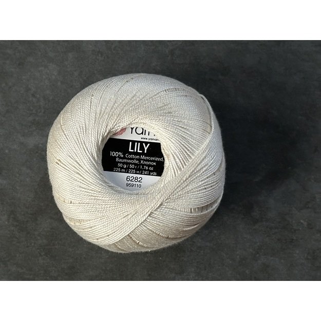 LILY- 100% Cotton Mercerized, 50gr/ 225m, Nr 6282