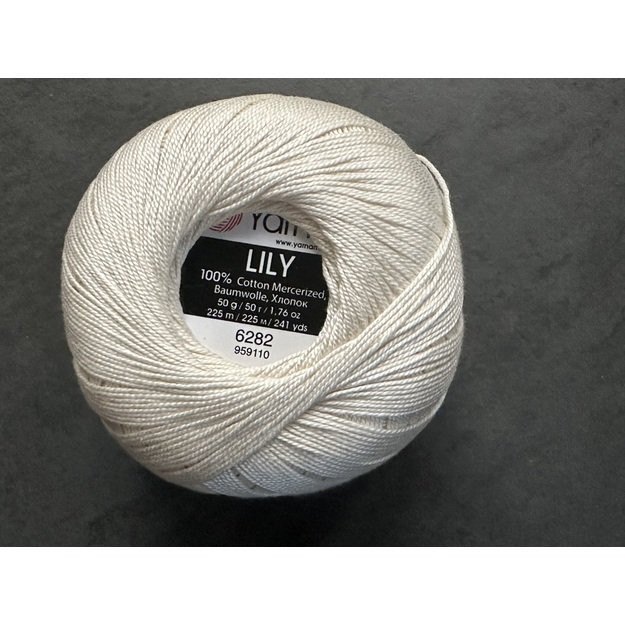 LILY- 100% Cotton Mercerized, 50gr/ 225m, Nr 6282