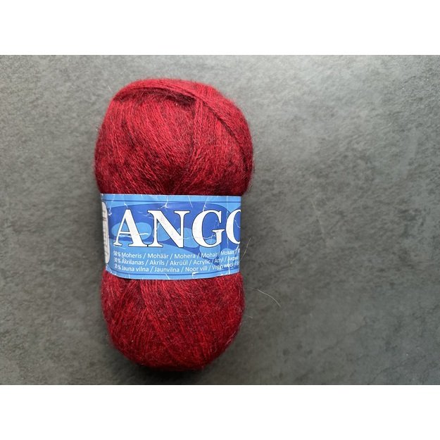 Angora2- 50% Mohair (moheris), 30% Acrylic ( akrilanas), 20% Virgin wool (jauna vilna), 100gr/ 750m, Nr 150