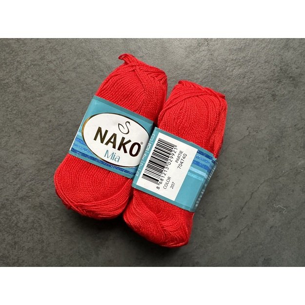 MIA Nako- 100% Merserize Pamuk, 50gr/ 170m, Nr 207