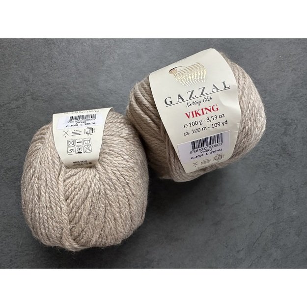 VIKING Gazzal - 70% Acrylic, 30% Wool, 100gr/ 100m, Nr 4008