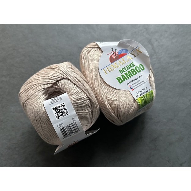 BAMBOO DELUXE Himalaya -60% bamboo, 40% cotton, 100gr/ 250m, Nr 124-21